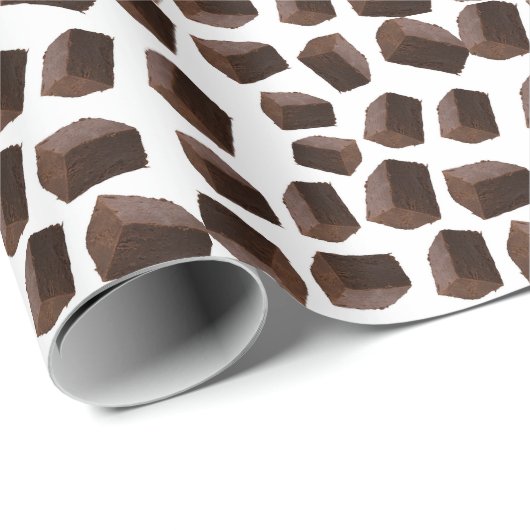 Chocolade fudge patroon cadeaupapier (Rol Hoek)