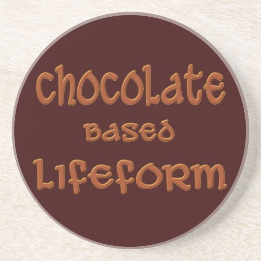 Chocolade-gebaseerde vorm van leven zandsteen onderzetter (Voorkant)