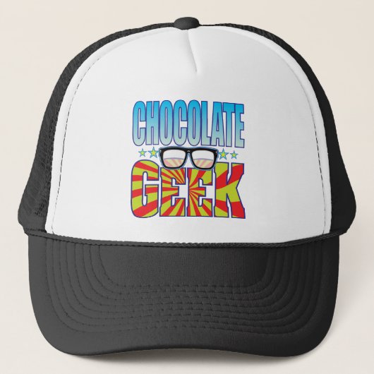 Chocolade Geek v4 Trucker Pet (Voorkant)