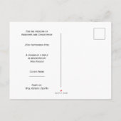 Chocolade Gekleurde Vlinders Ontwerp Wedding RSVP Uitnodiging Briefkaart (Achterkant)