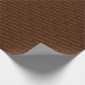 Chocolade Geschenk met Eigen Tekst Cadeaupapier (Hoek)