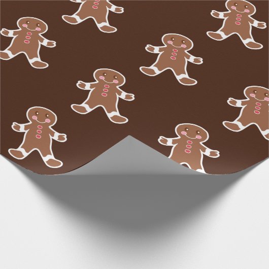 Chocolade Gingerbread koekjes inpakpapier (Hoek)