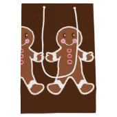 Chocolade Gingerbrood Boys Gift Bag Medium Cadeauzakje (Achterkant)