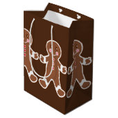 Chocolade Gingerbrood Boys Gift Bag Medium Cadeauzakje (Achterkant Gekanteld)