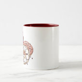 Chocolade Glaze met de Waterverf van Sprinkles Don Tweekleurige Koffiemok (Center)