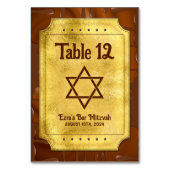 Chocolade Golden Ticket Bar of Bat Mitzvah Kaart (Achterkant)