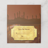 Chocolade Golden Ticket Bar of Bat Mitzvah Plaatskaartje (Buitenkant ongevouwen)