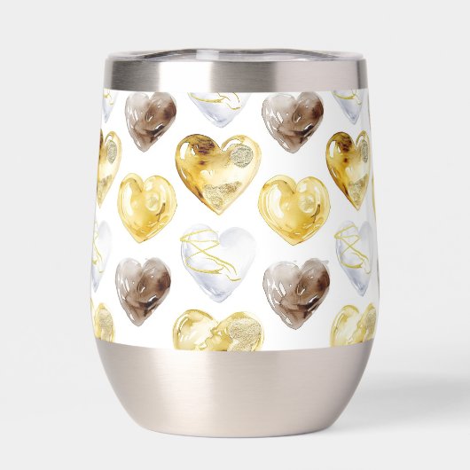 Chocolade Goud Witte Harten (Achterkant)