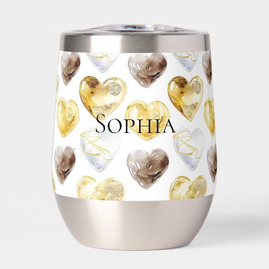 Chocolade Goud Witte Harten (Voorkant)