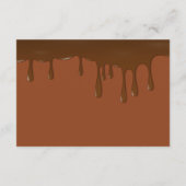 Chocolade Gouden Ticket Bar Bat Mitzvah Receptie Informatiekaartje (Achterkant)