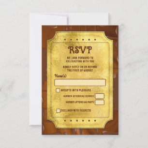 Chocolade Gouden Ticket Bat Bar Mitzvah RSVP