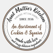 Chocolade  Handgemaakte Gourmet Food Label (Voorkant)