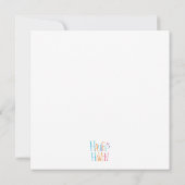 Chocolade Happy Birthday Wenskaart Kaart (Achterkant)