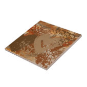 Chocolade Hart Abstract Patroon Tegeltje (Zijkant)