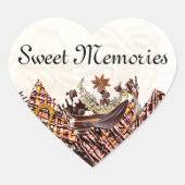 CHOCOLADE HART STICKER (Voorkant)