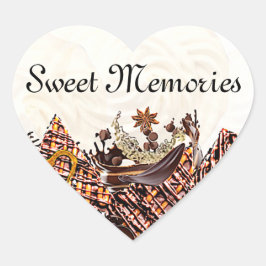 CHOCOLADE HART STICKER