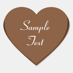 Chocolade Hart Sticker