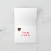 Chocolade Hart Valentijn Feestdagen Kaart (Binnen)