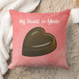 Chocolade Hart Valentijnsdag Kussen