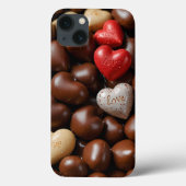 Chocolade harten telefoonhoesje Case-Mate iPhone case (Achterkant)