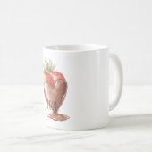 Chocolade Hartje Met Aardbei Koffiemok (Voorkant rechts)