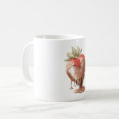 Chocolade Hartje Met Aardbei Koffiemok (Voorkant links)
