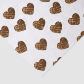 Chocolade Hartjes Snoep Tissuepapier (Detail)