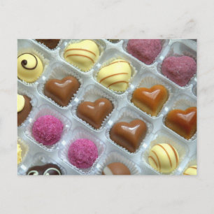Chocolade Heart Box Briefkaart