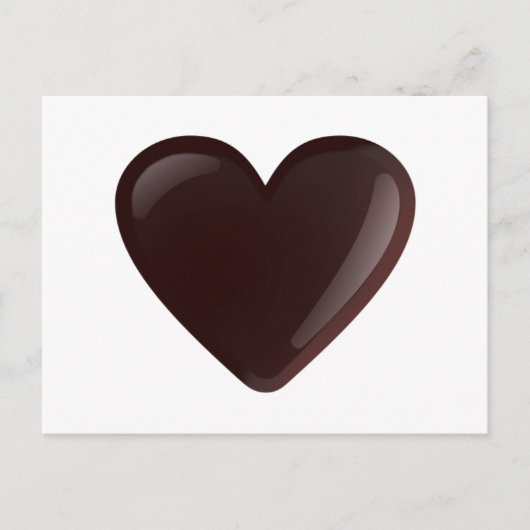 Chocolade Heart Briefkaart (Voorkant)
