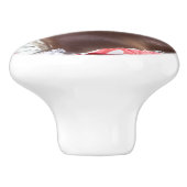 Chocolade Heart Keramische Knop (Zijkant)