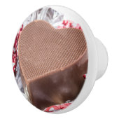 Chocolade Heart Keramische Knop (Rechts)