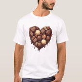 Chocolade Heart T-shirt (Voorkant)
