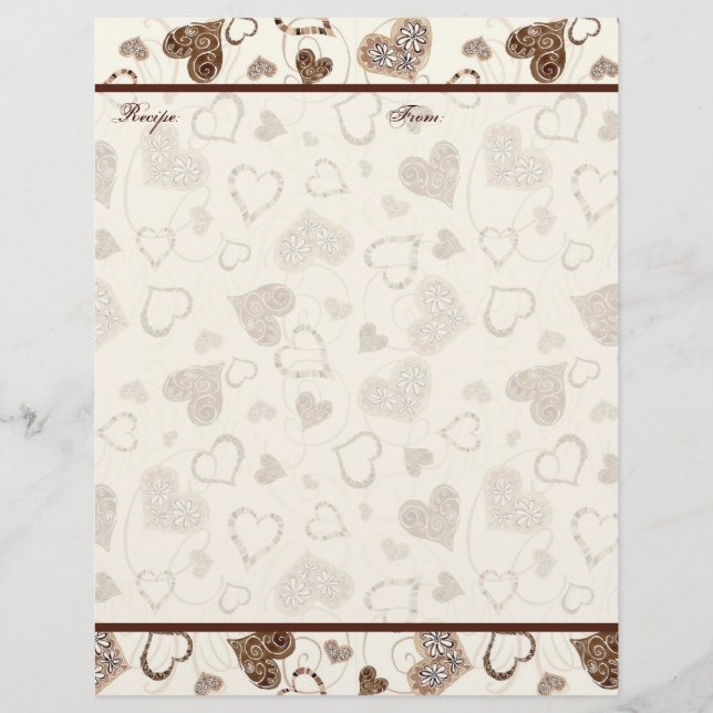 Chocolade Hearts Bridal Wedding Gift Recippages (Voorkant)