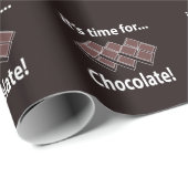 Chocolade Het is tijd voor chocolade Cadeaupapier (Rol Hoek)