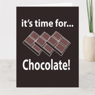 Chocolade Het Is Tijd Voor Chocolade Kaart