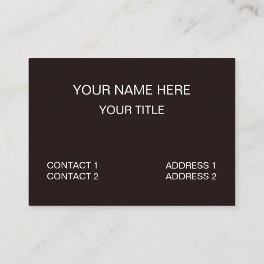 Chocolade Het is tijd voor chocolade Visitekaartje (Achterkant)