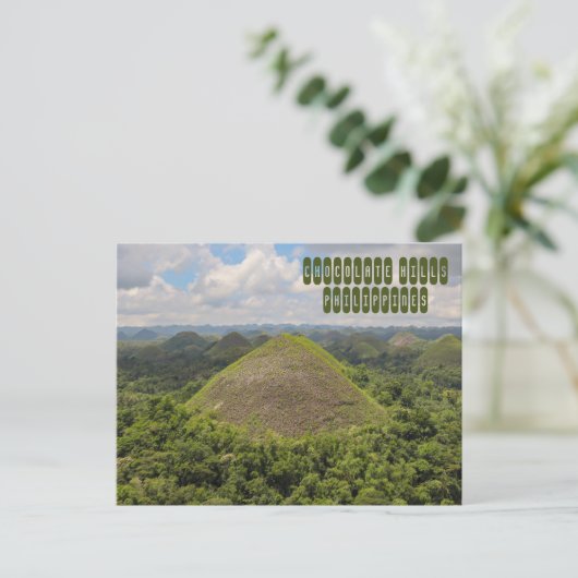 Chocolade heuvels in Bohol Briefkaart (Staand voorkant)