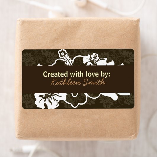 Chocolade Hibiscus Recept/Goodies Label (Insitu)