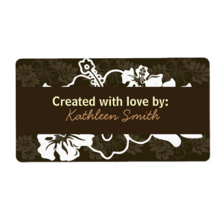 Chocolade Hibiscus Recept/Goodies Label