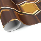 Chocolade Honingraat Cadeaupapier (Rol Hoek)