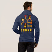 Chocolade Hoodie (Achterkant volledig)