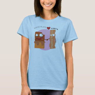 chocolade houdt van bacon t-shirt