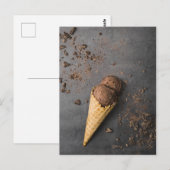 Chocolade Ice Cone Briefkaart (Voorkant / Achterkant)