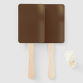 Chocolade Ice Cream Bar Handwaaier (Voorkant en achterkant)