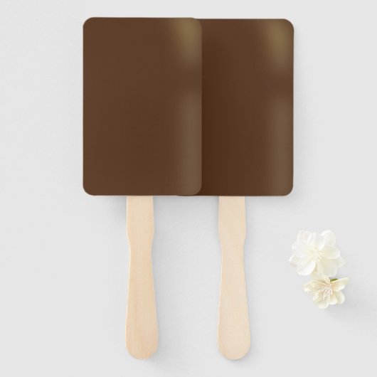 Chocolade Ice Cream Bar Handwaaier (Voorkant en achterkant)