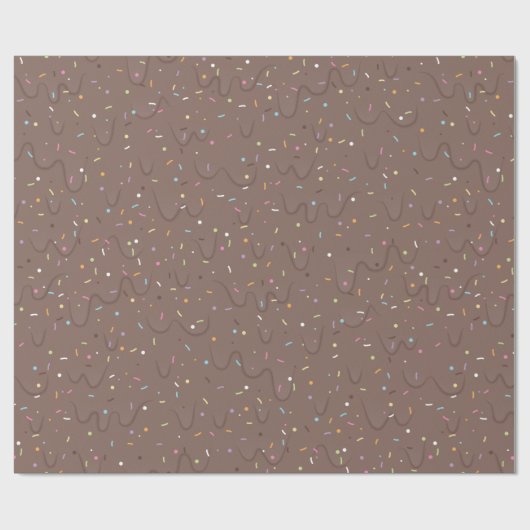 Chocolade Ice Cream Cadeaupapier (Vlak)