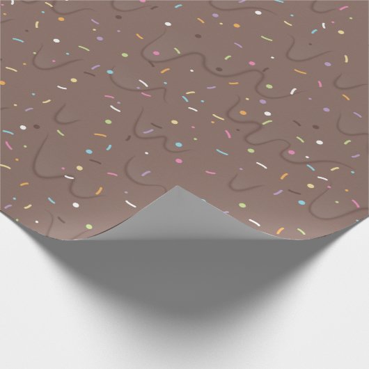 Chocolade Ice Cream Cadeaupapier (Hoek)
