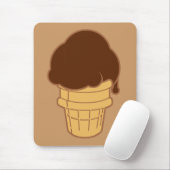 Chocolade Ice Cream Cone Muismat (Met muis)