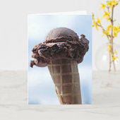 CHOCOLADE ICE CREAM CONE VADERDAG KAARTEN (Gele Bloem)