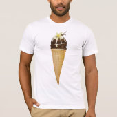 Chocolade Ice Cream Mannen T-shirt (Voorkant)